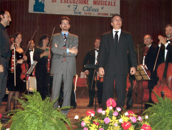 Domenico Giannetta con l'orchestra Philharmonia Mediterranea