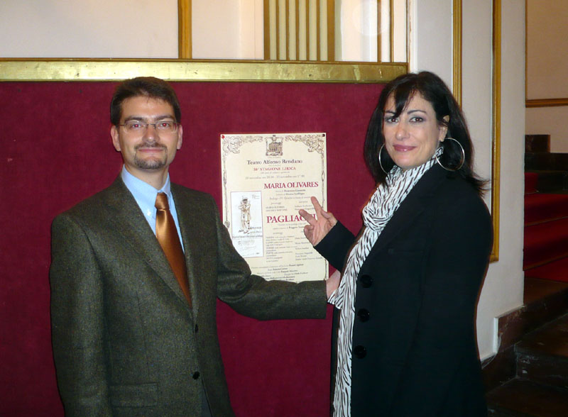 Domenico Giannetta con il mezzosoprano Stefania Scolastici